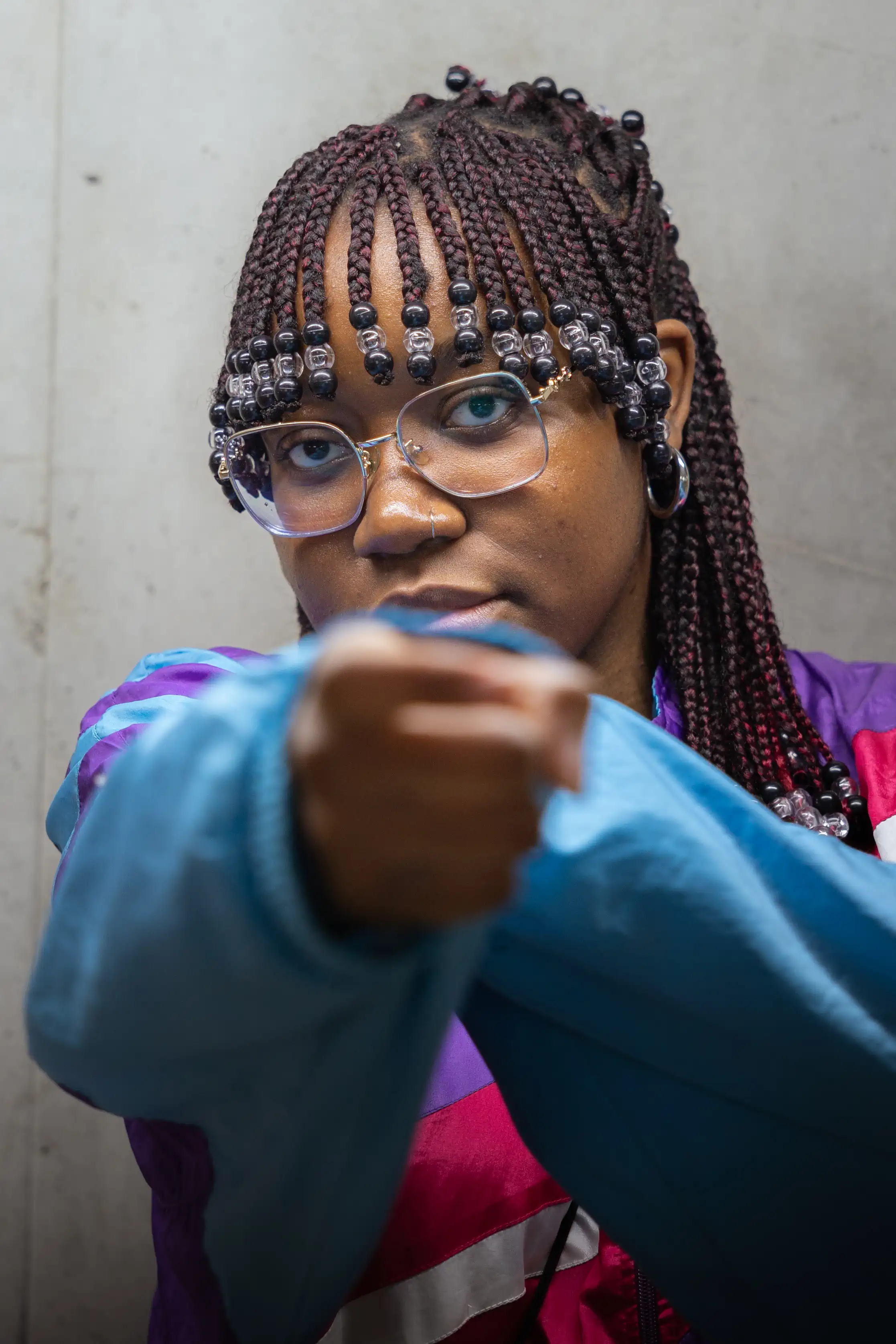 Image 2 d'un shooting portrait avec Rachèle du photographe Nathan Maurer.